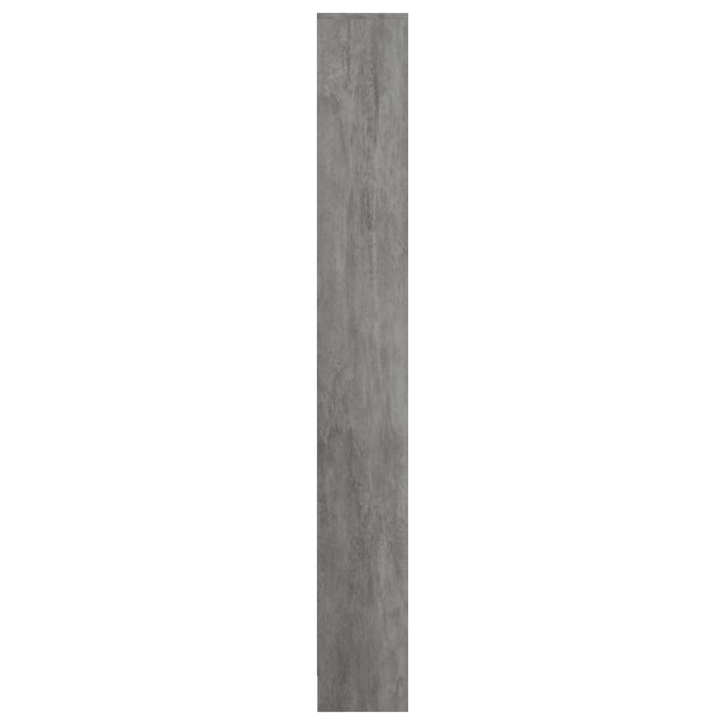 Scarpiera con 5 Ante Cemento 59x24x167 cm in Legno Multistrato