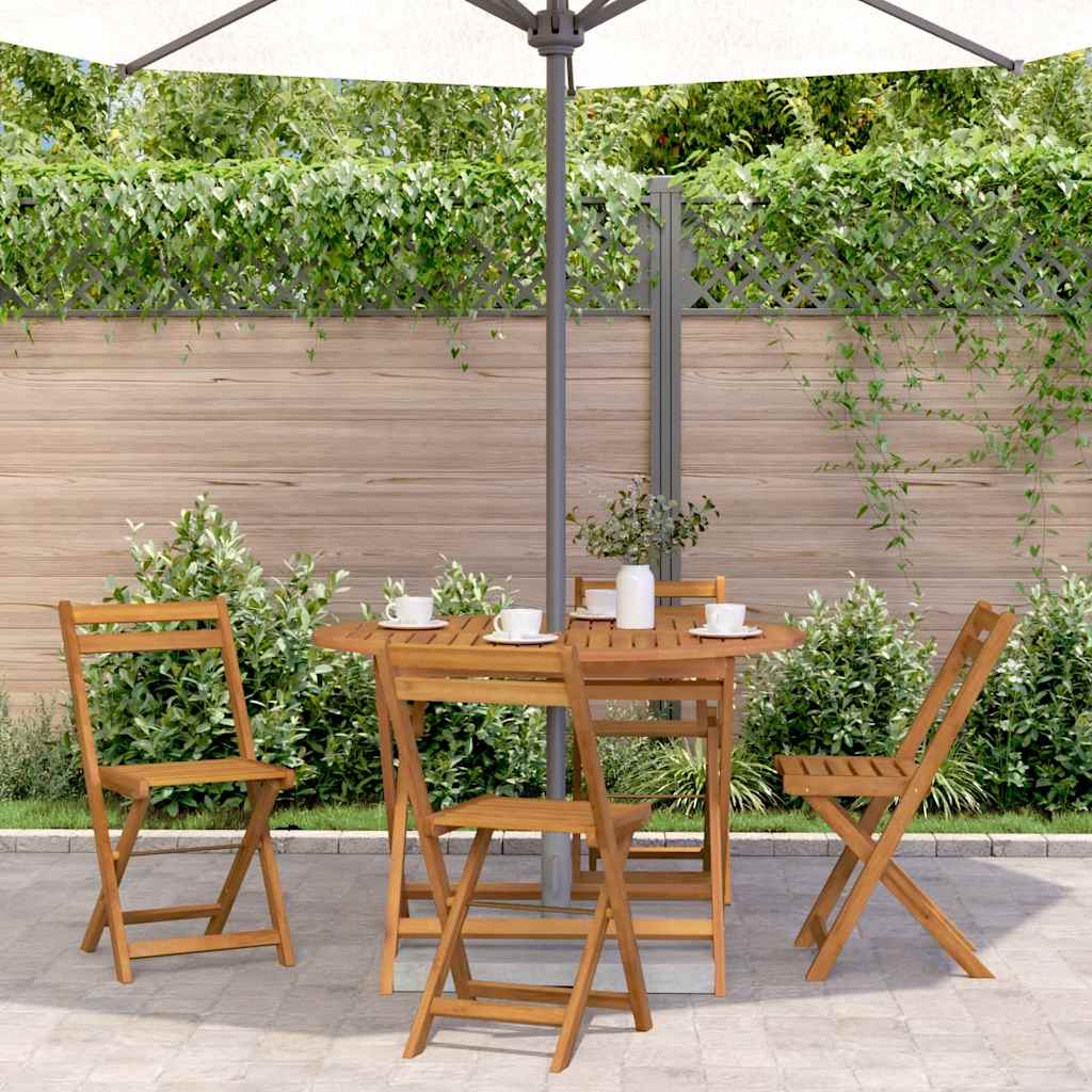 Tavolo da Giardino Pieghevole 110 cm in Massello d'Acacia