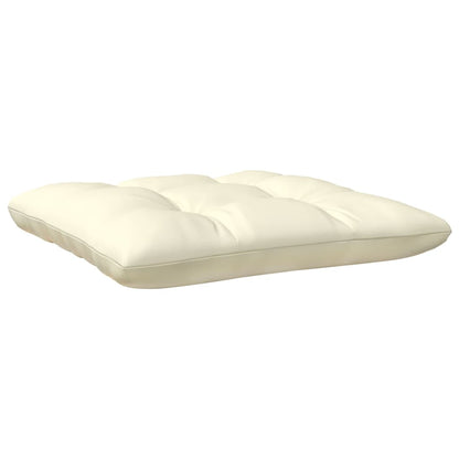 Sgabello da Giardino Ambra con Cuscino Crema in Legno di Pino