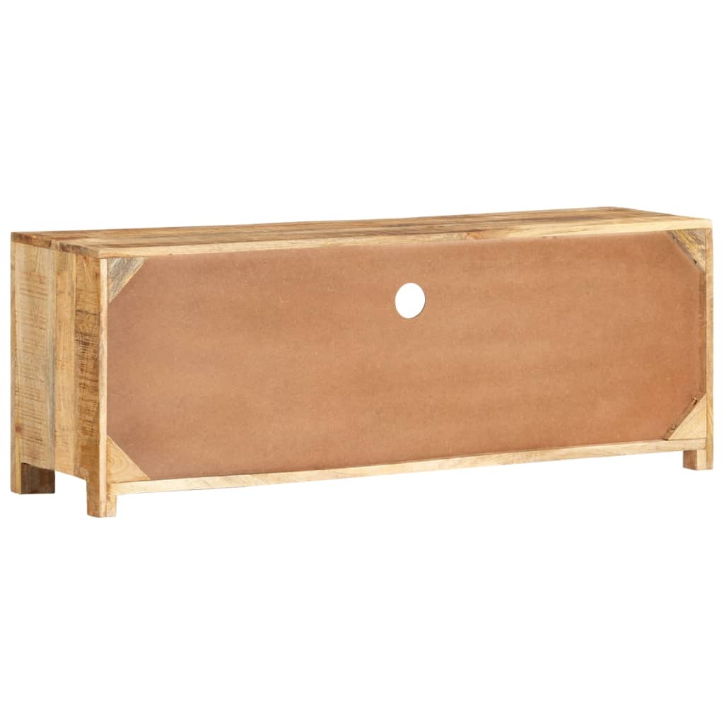 Mobile Porta TV 110x30x40 cm in Legno di Mango Grezzo