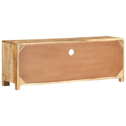 Mobile Porta TV 110x30x40 cm in Legno di Mango Grezzo