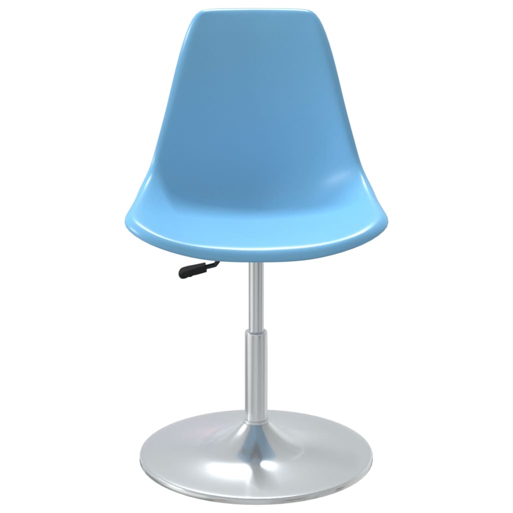 Sedie da Pranzo Girevoli 4 pz Blu in PP