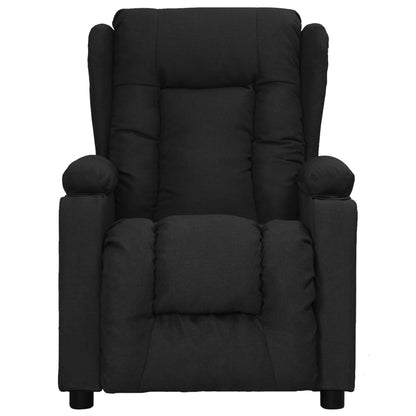 Poltrona reclinabile in tessuto nero