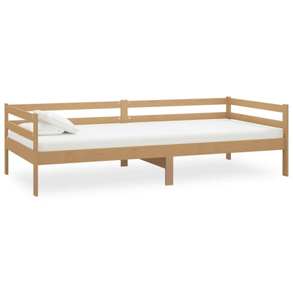 Divano Letto con Materasso 90x200 cm ambra in Legno di Pino