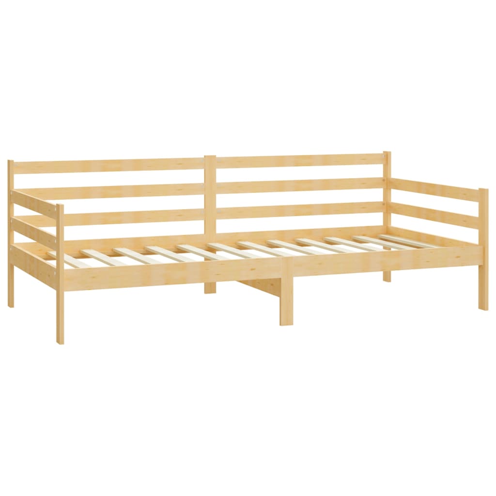 Divano Letto con Cassetti 90x200 cm Legno Massello di Pino