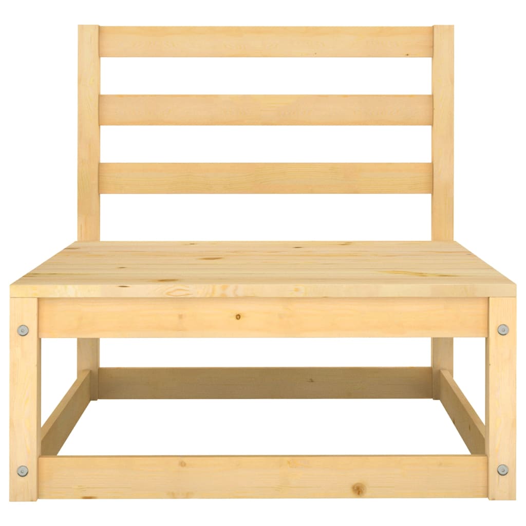 Set Salotto Giardino 9 pz Cuscini Antracite Legno Massello Pino