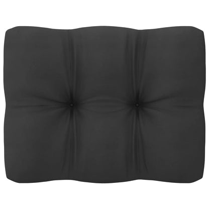 Set Salotto Giardino 11pz Cuscini Antracite Legno Massello Pino