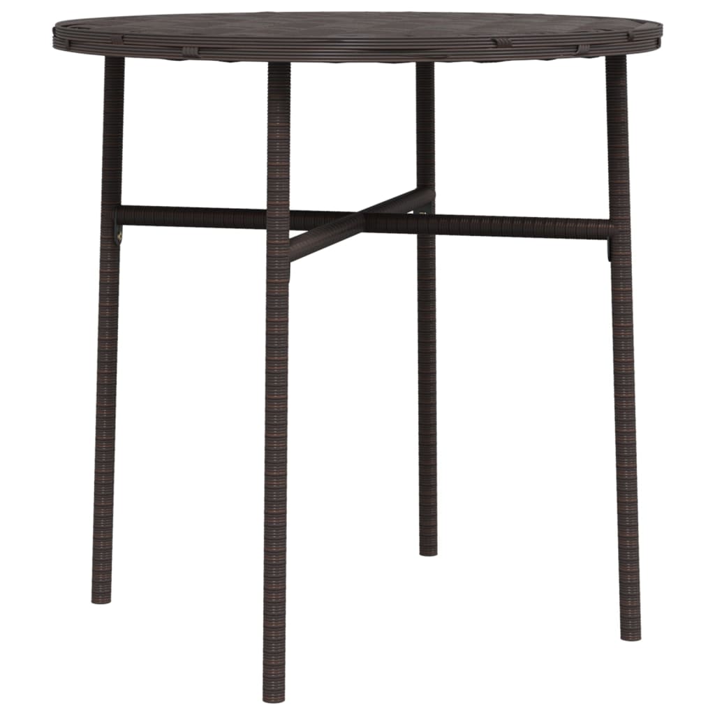 Tavolino da TÃ¨ Marrone 45 cm in Polyrattan