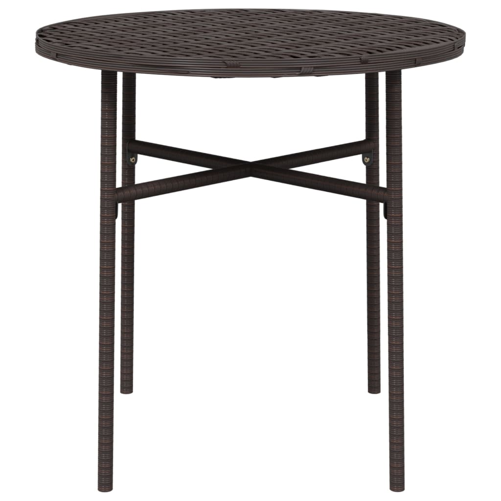 Tavolino da TÃ¨ Marrone 45 cm in Polyrattan