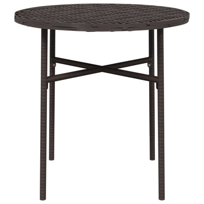 Tavolino da TÃ¨ Marrone 45 cm in Polyrattan