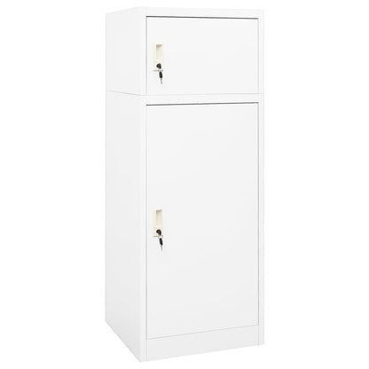 Armadietto per Sella Bianco 53x53x140 cm in Acciaio