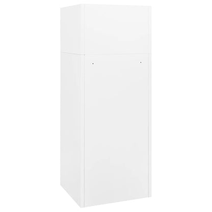 Armadietto per Sella Bianco 53x53x140 cm in Acciaio