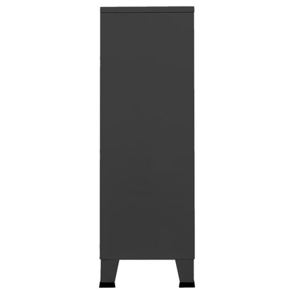 Armadio Industriale Antracite 67x35x107 cm in Acciaio
