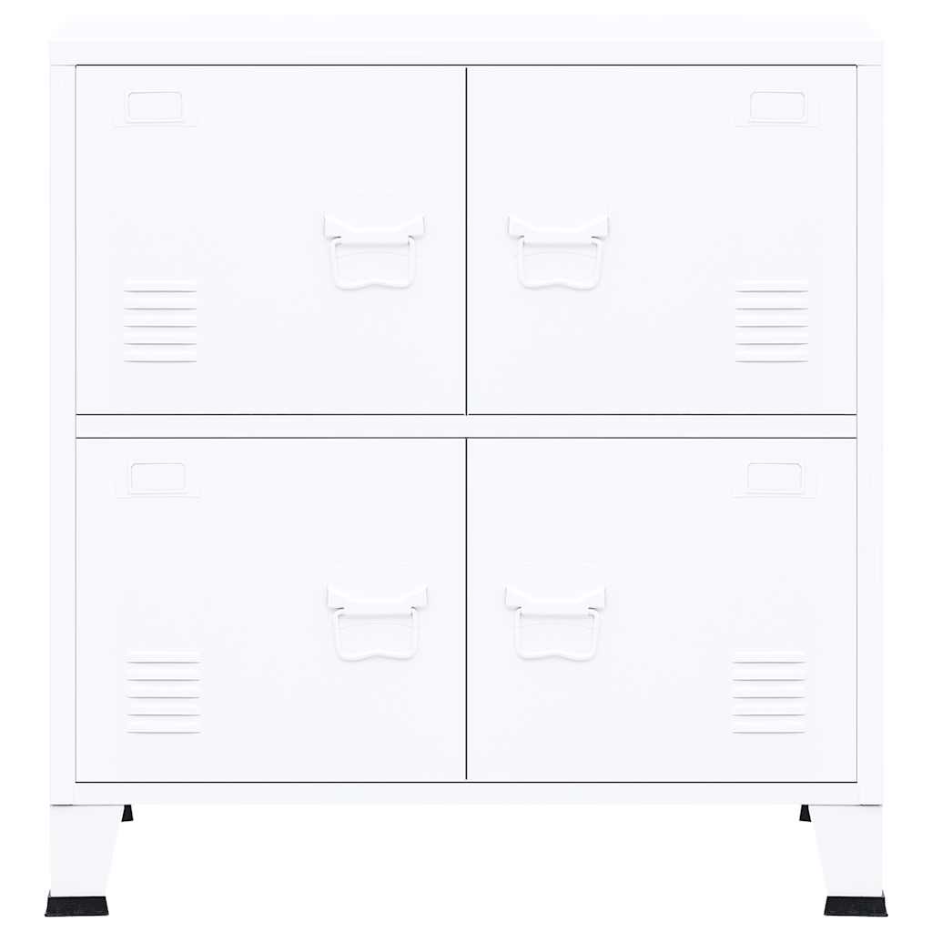 Armadio Classificatore Industriale Bianco 75x40x80 cm Acciaio