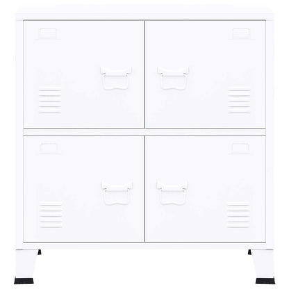 Armadio Classificatore Industriale Bianco 75x40x80 cm Acciaio