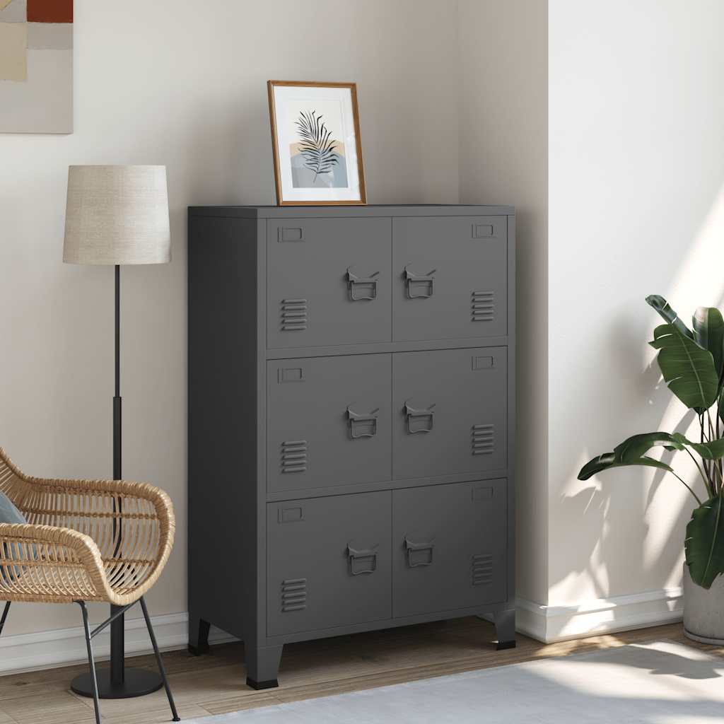 Classificatore Industriale Antracite 75x40x115 cm in Metallo