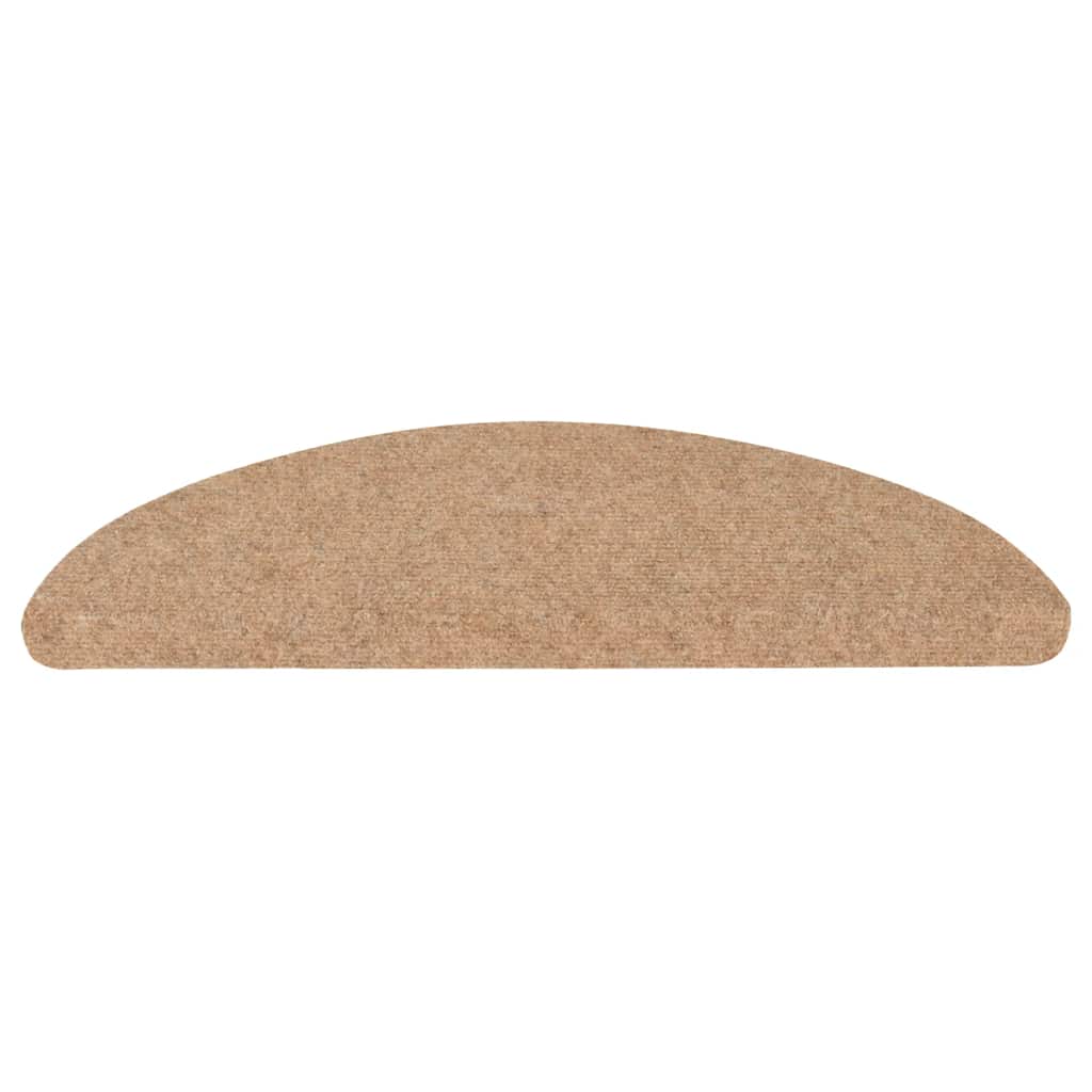 Tappeti Adesivi per Scale 15 pz 56x17x3 cm Beige