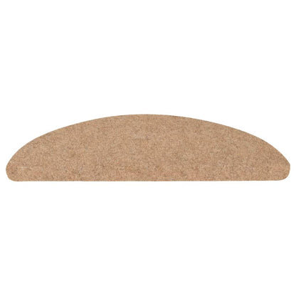 Tappeti Adesivi per Scale 15 pz 56x17x3 cm Beige