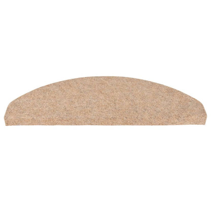 Tappetini Autoadesivi per Scale 15 pz 65x22,5x3,5 cm Beige