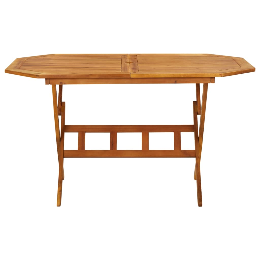 Set Mobili da Pranzo da Giardino 7 pz Legno Massello di Acacia