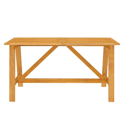 Set Mobili da Pranzo per Giardino 7 pz Legno Massello di Acacia