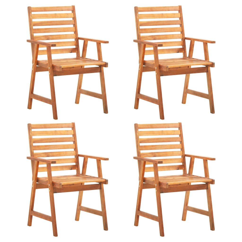 Set Mobili da Pranzo per Giardino 6 pz Legno Massello di Acacia
