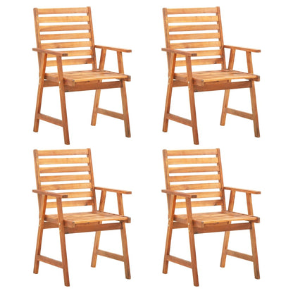 Set Mobili da Pranzo per Giardino 6 pz Legno Massello di Acacia