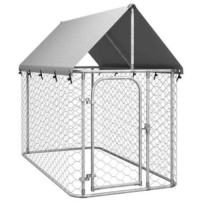 Gabbia per Cani da Esterno con Tetto 200x100x150 cm
