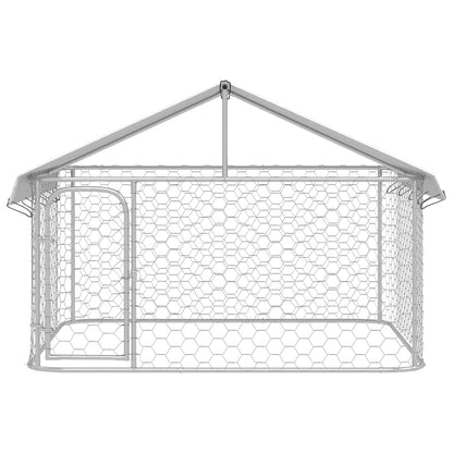 Gabbia per Cani da Esterno con Tetto 200x200x150 cm