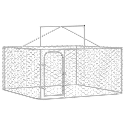 Gabbia per Cani da Esterno con Tetto 200x200x150 cm