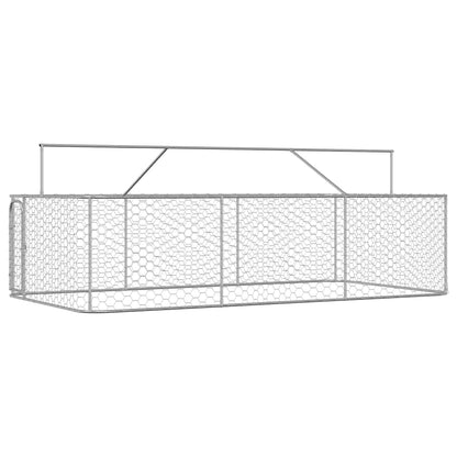 Gabbia per Cani da Esterno con Tetto 400x200x150 cm