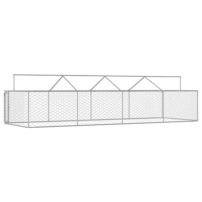 Gabbia per Cani da Esterno con Tetto 600x200x150 cm
