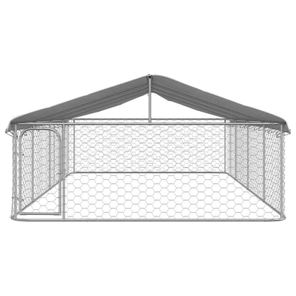 Gabbia per Cani da Esterno con Tetto 600x300x150 cm