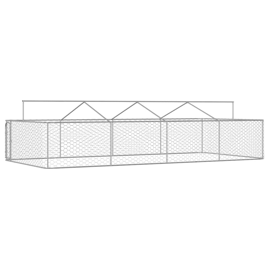 Gabbia per Cani da Esterno con Tetto 600x300x150 cm