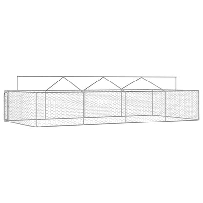 Gabbia per Cani da Esterno con Tetto 600x300x150 cm
