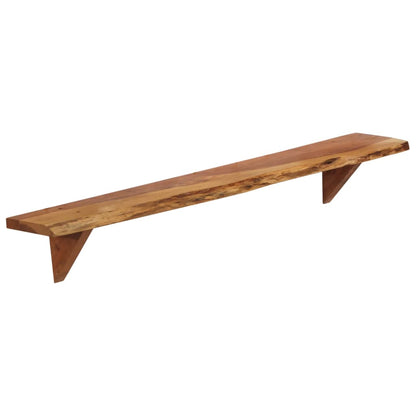 Mensole da Parete 2 pz 110x20x18 cm in Legno Massello di Acacia