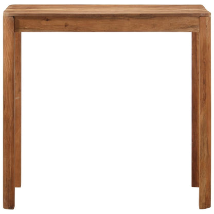 Tavolo da Bar in Legno Acacia con Finitura Ambra 110x55x106 cm
