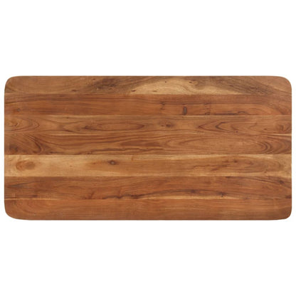 Tavolo da Bar in Legno Acacia con Finitura Ambra 110x55x106 cm