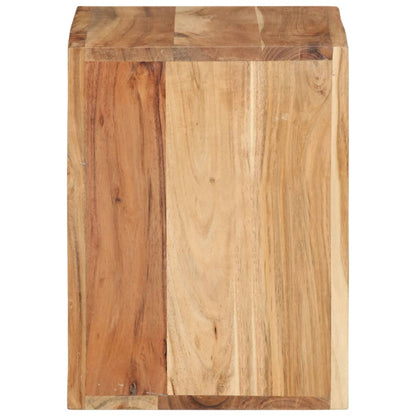 Sgabello 40 x 30 x 40 cm Legno Massello di Acacia
