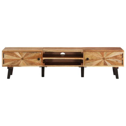 Mobile Porta TV 145x35x35 cm in Legno Massello di Acacia