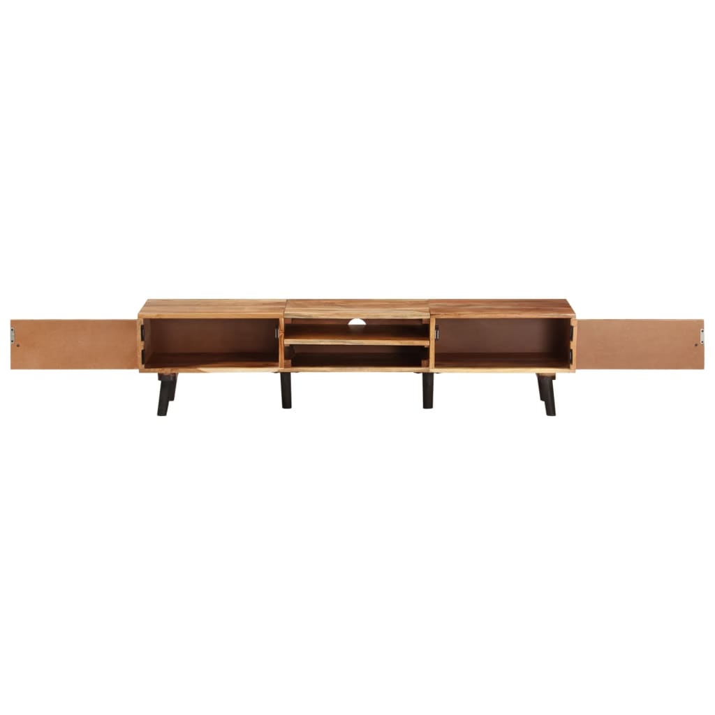 Mobile Porta TV 145x35x35 cm in Legno Massello di Acacia