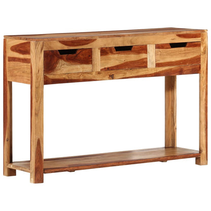 Tavolo Consolle 110x35x75 cm in Legno Massello di Acacia