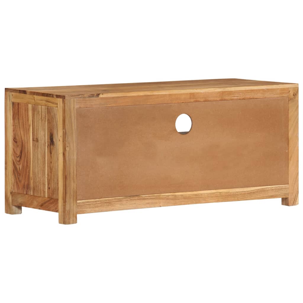 Mobile Porta TV 88x35x40 cm in Legno Massello di Acacia