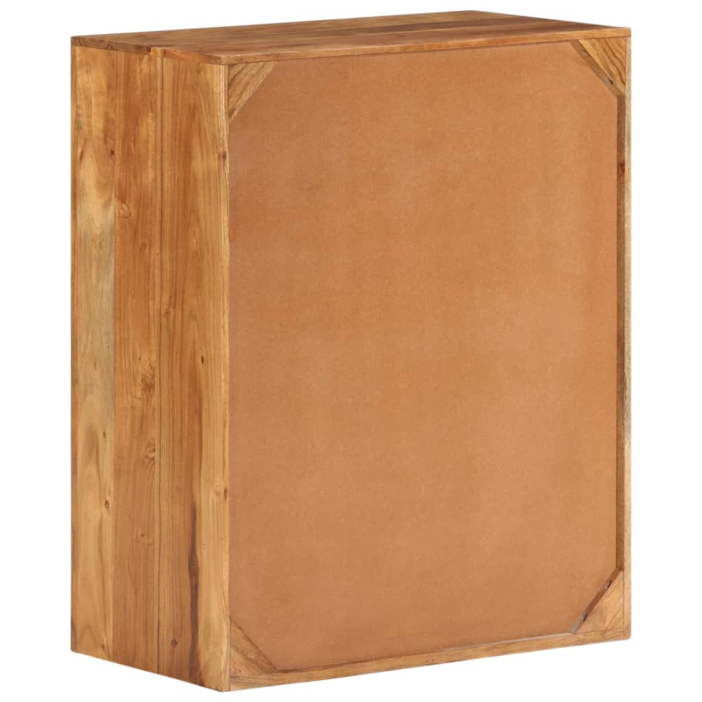 Cassettiera 60x33x75 cm in Legno Massello di Acacia