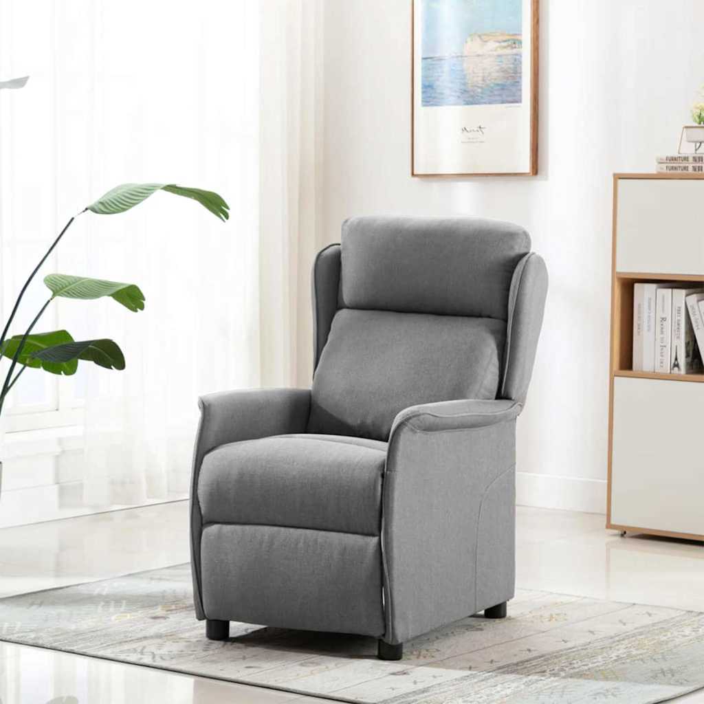 Poltrona reclinabile Grigio chiaro 66.5 x 94 x 101.5 cm