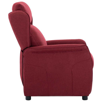 Poltrona reclinabile Rosso Vino 66.5 x 94 x 101.5 cm Poliestere