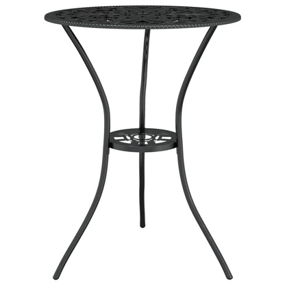 Set da Bistrot 3 pz in Alluminio Pressofuso Nero