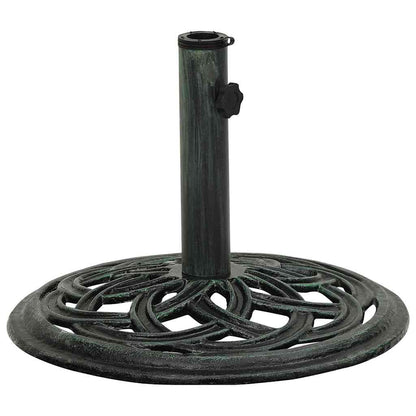 Base per Ombrellone Verde 44x44x31 cm in Ghisa