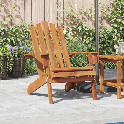 Sedia da Giardino Adirondack in Legno Massello di Acacia