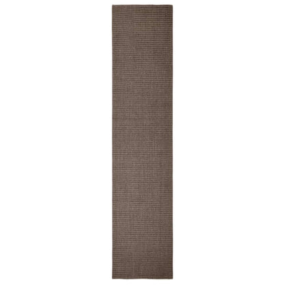 Tappeto in Sisal Naturale 66x300 cm Marrone